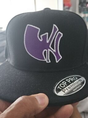 Black,  Purple & White hiphop Hat